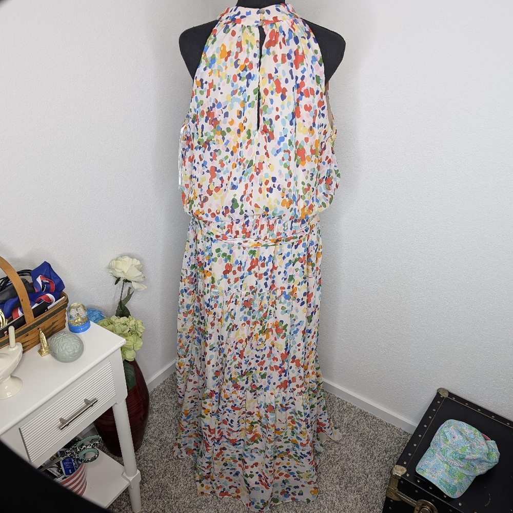 π Julia Jordan Belted Printed Tiered Maxi Dress - Picture 3 of 7